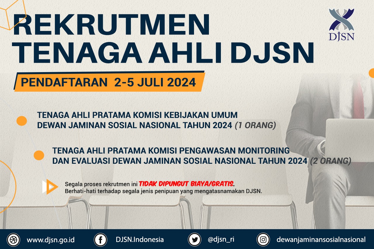REKRUTMEN TENAGA AHLI KOMISI DEWAN JAMINAN SOSIAL NASIONAL